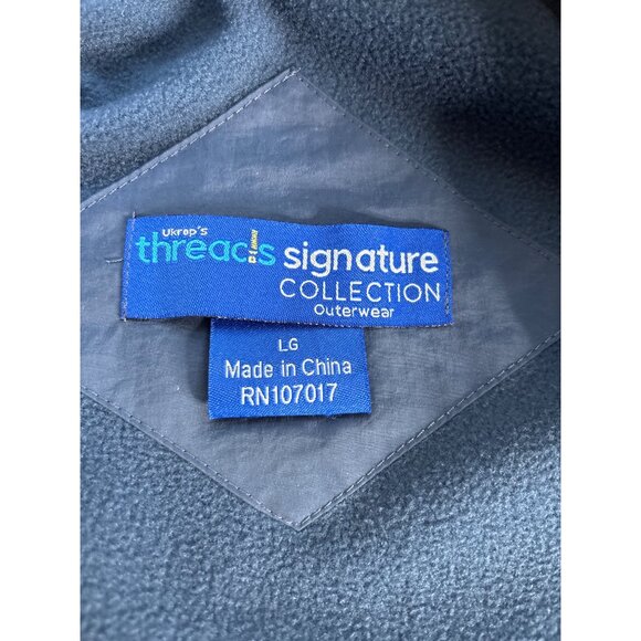 Ukrop's Threads Signature Collection Men's Harris Teeter Employee Blue Jacket L - Picture 7 of 10